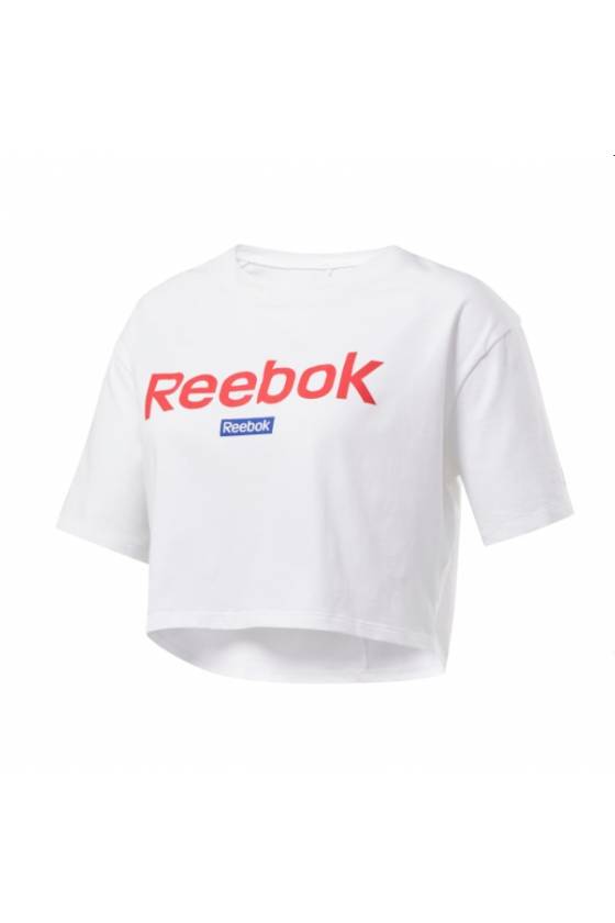Camiseta - Mujer - Reebok Training Essentials Linear - FI2031-LINEAR CROTOP TEE-Masdeporte