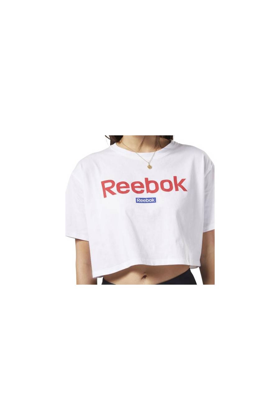 Camiseta - Mujer - Reebok Training Essentials Linear - FI2031-LINEAR CROTOP TEE-Masdeporte
