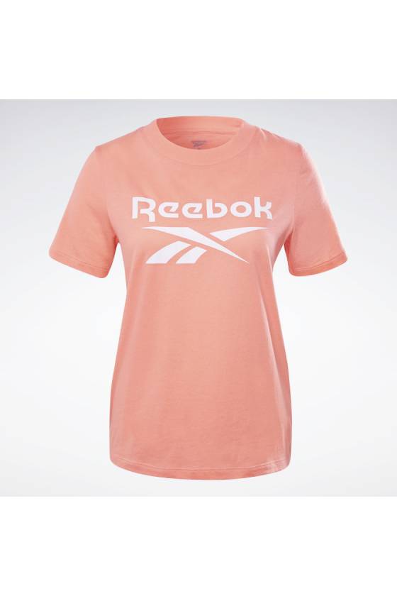 Camiseta Reebok Identity Logo - Twisted Coral - Msdsport by Masdeporte