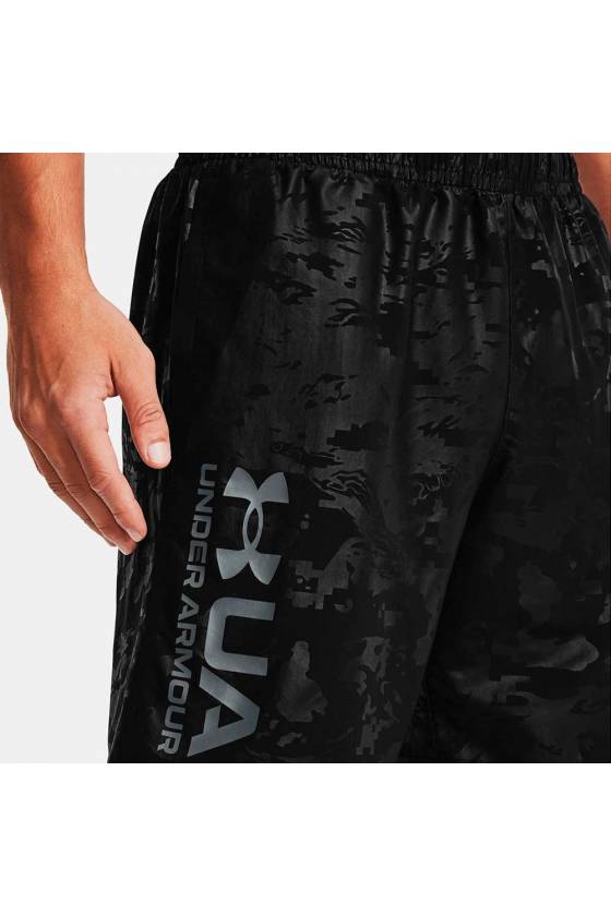 UA Woven Emboss Shorts-BLK Black FA2021