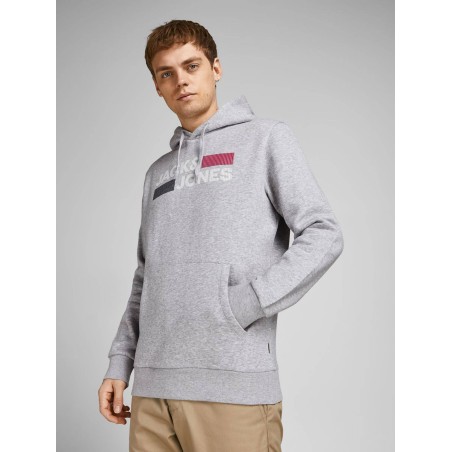 Sudadera Jack & Jones JJecorp Logo Sweat 12152840-GRE - msdsport