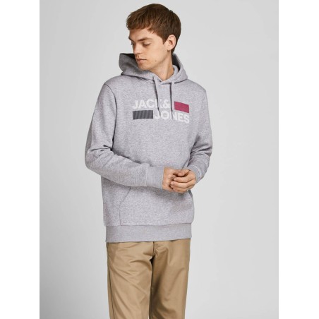 Sudadera Jack & Jones JJecorp Logo Sweat 12152840-GRE - msdsport
