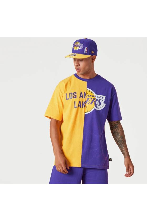 Camiseta New Era LA Lakers Split Graphic