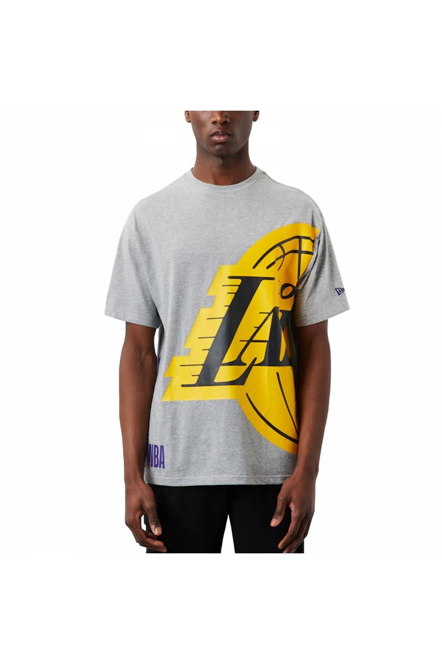 Camiseta New Era Lakers Half Logo Oversized 60284628