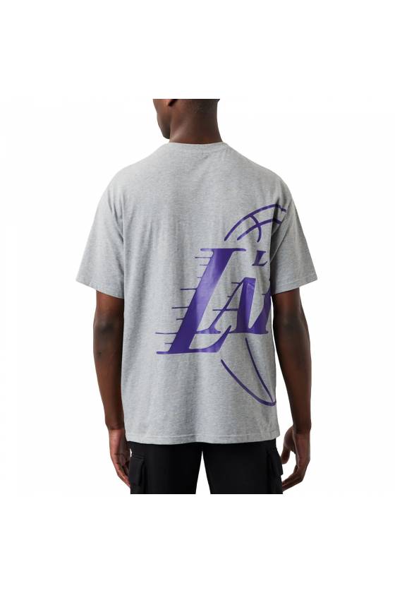 Camiseta New Era Lakers Half Logo Oversized