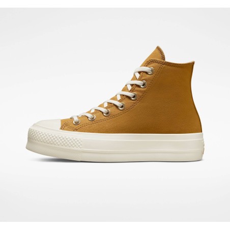 Zapatillas Converse All Star Lift Platform Tonal Gold A05197C