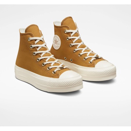 Zapatillas Converse All Star Lift Platform Tonal Gold A05197C