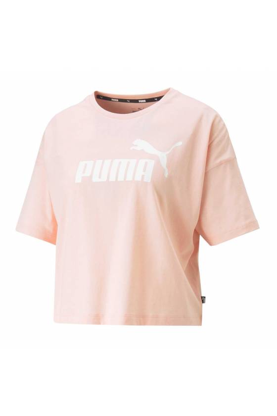 ESS Cropped Logo Tee Rose Dust SP2023