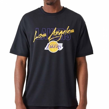 Camiseta New Era Script Os Mesh Lakers 60332200