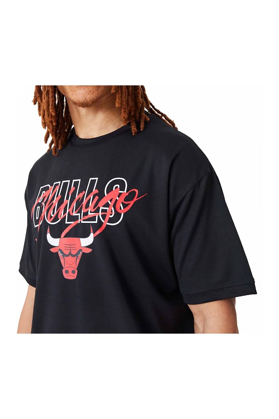 Camiseta New Era Script Os Mesh Bulls 60332209