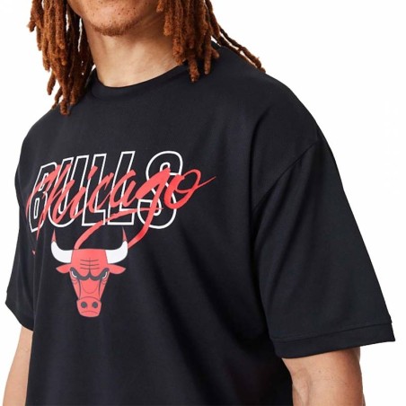 Camiseta New Era Script Os Mesh Bulls 60332209
