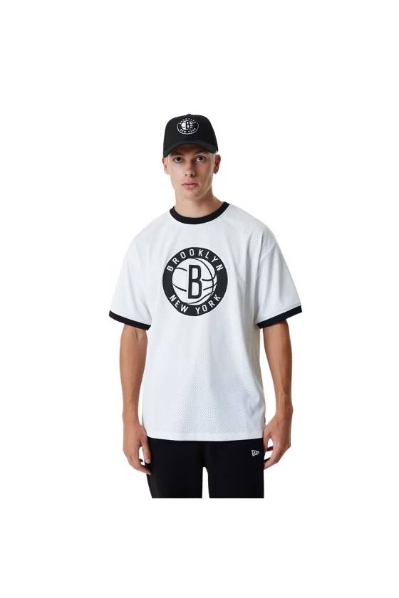 Camiseta New Era Brooklyn Nets Mesh Oversized 60357110-100