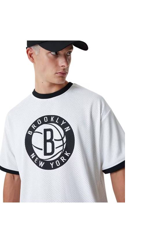 Camiseta New Era Brooklyn Nets Mesh Oversized