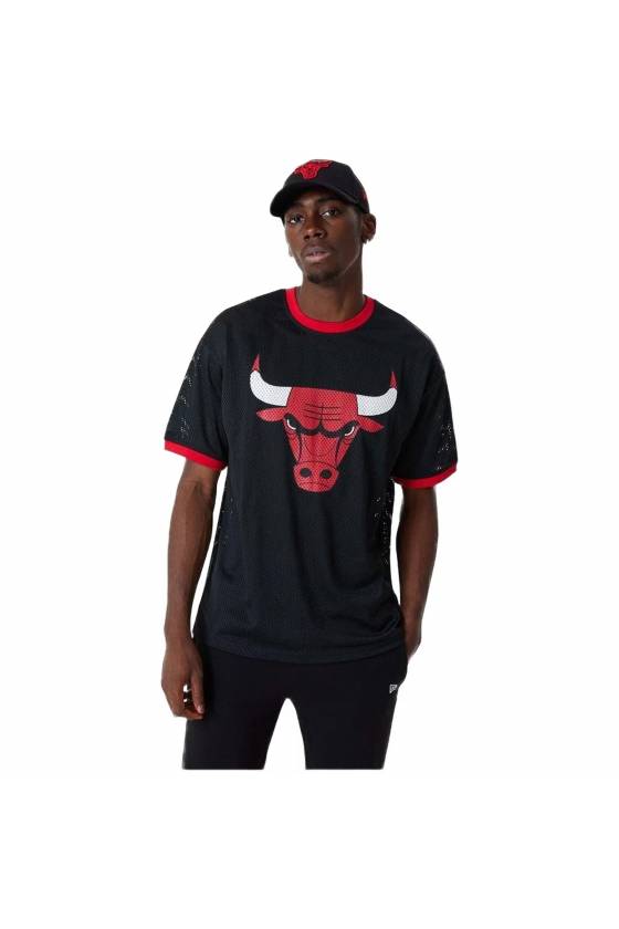 Camiseta New Era Chicago Bulls Logo Mesh