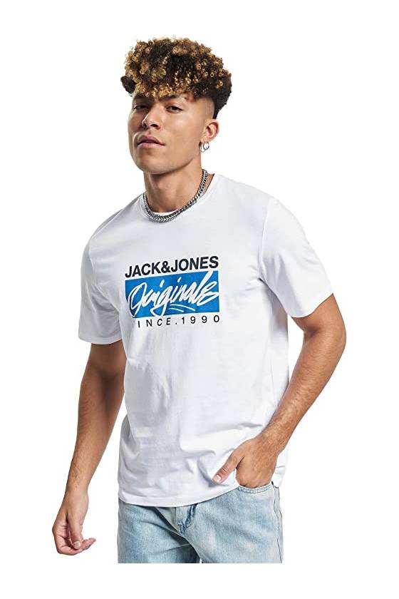 Camiseta Jack and Jones Jorraces 12232649-BCO