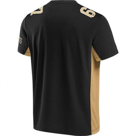 Camiseta Fanatics Negra Saints Poly Mesh Supporters Jersey