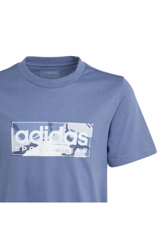 Camiseta para niños Adidas Camo Linear Graphic