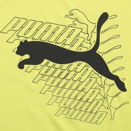 Camiseta Puma GRAPHICS Cat Tee Lime Sheen