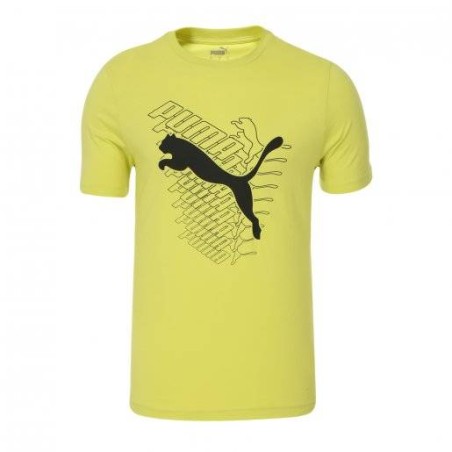 Camiseta Puma GRAPHICS Cat Tee Lime Sheen