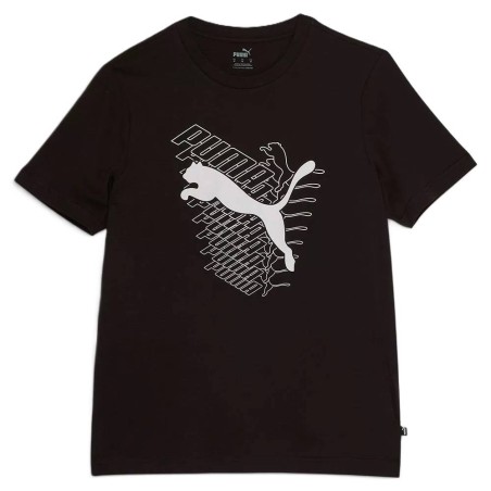 Camisetas Manga Corta Puma Graphics Cat Tee Negro