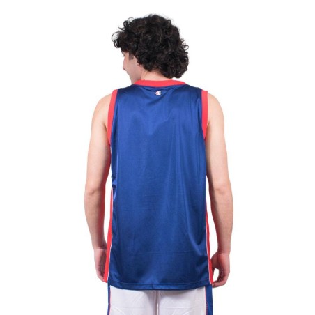 Camiseta champion legacy tank top azul rojo basket t shirt