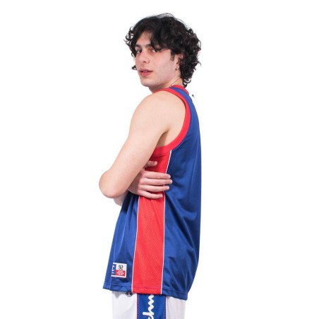 Camiseta champion legacy tank top azul rojo basket t shirt