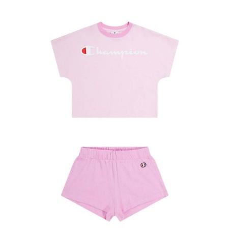 Conjunto champion infantil rosa