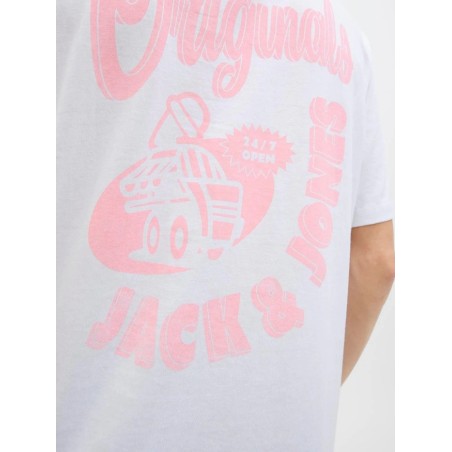 Camiseta jack & Jones Jorstudio blanco