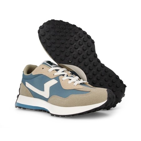 Zapatillas Paredes hombre Berzosa beige-turquesa