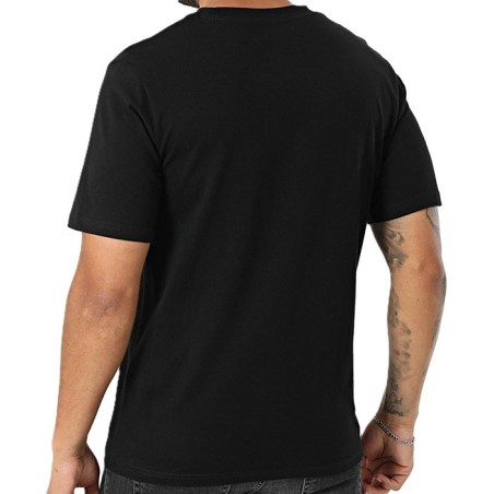 Camiseta jack & jones Makoto Small print tee Shirt Negro