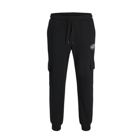 Pantalón chándal cargo jack & jones negro para hombre