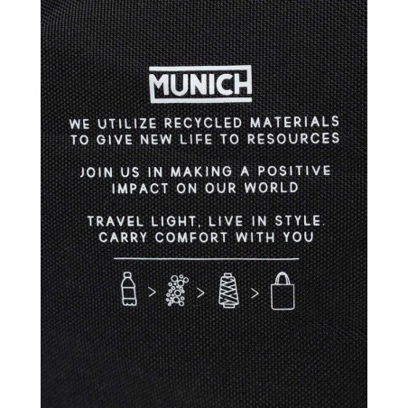 Neceser Munich gym sports recycled negro/blanco