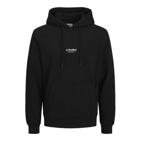 Sudadera con Capucha  jack and jones estampado hombre Negro - Corte Relaxed