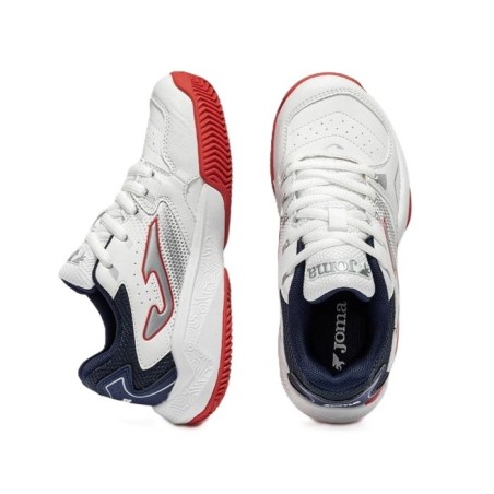 Zapatillas de pádel joma master 100 jr bco fa2025 para niño y niña