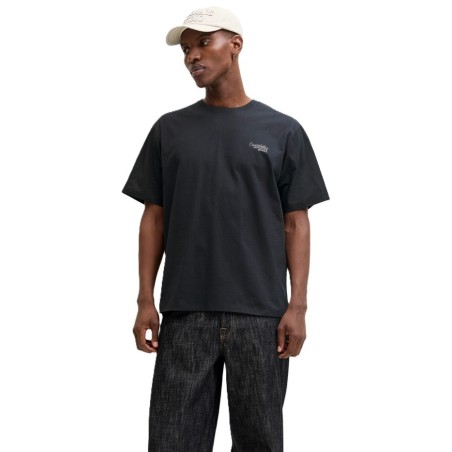 Camiseta jack and jones jjroar tee ss crew Negro