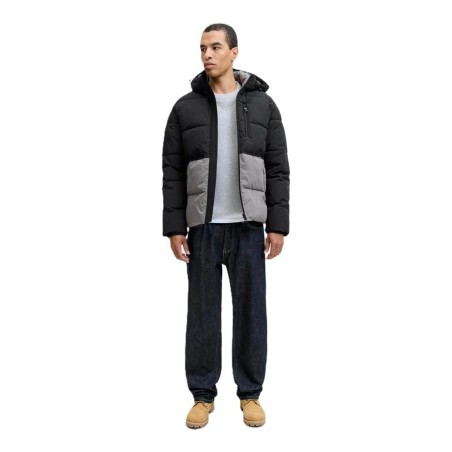 Chaqueta jack and jones JJeowen puffer castlerock black