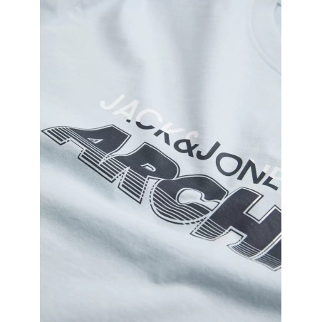 Camiseta Jack & Jones JJBRAT TEE SS Crew Neck Celeste