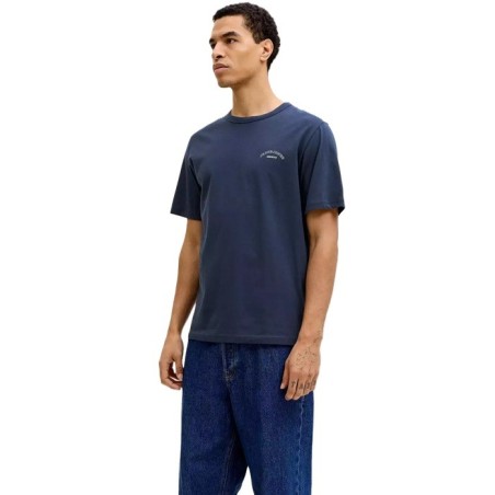 Camiseta Jack and jones JJcollege Logo Tee Navy