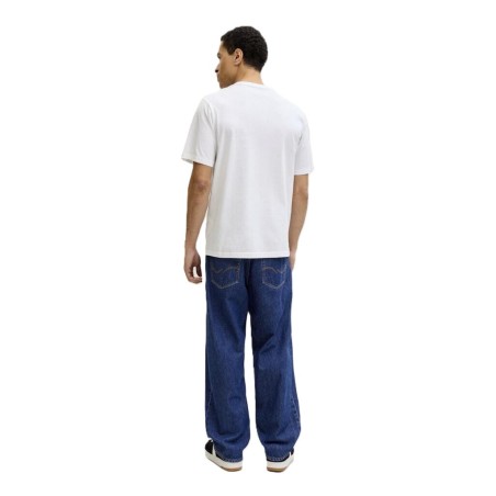 Camiseta Jack & Jones JJCollege Logo Tee – Blanco