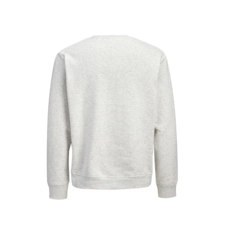 Sudadera jack and jones JJbrat Sweat Crew Neck white-mela