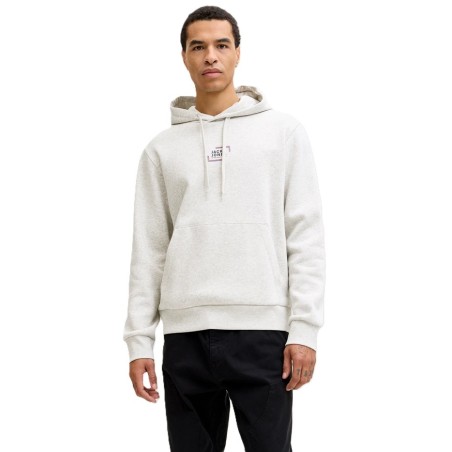 Sudadera jack and jones JJcorp Graphic Sweat white melang
