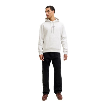 Sudadera jack and jones JJcorp Graphic Sweat white melang