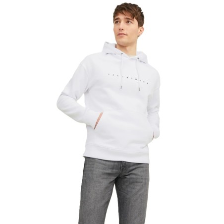 Sudadera Jack and jones JJstar Sweat Hood White