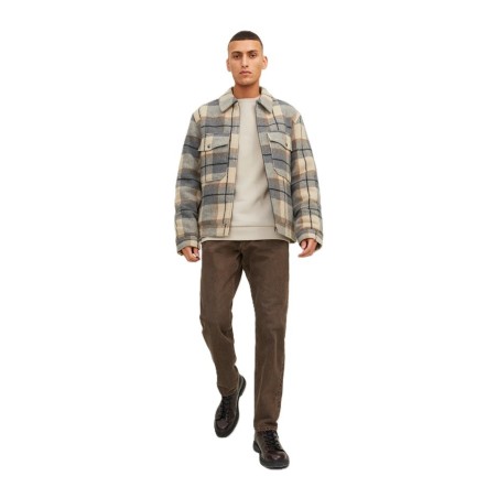 Sudadera Jack and Jones JJebradley Sweat Creew MoonBeam