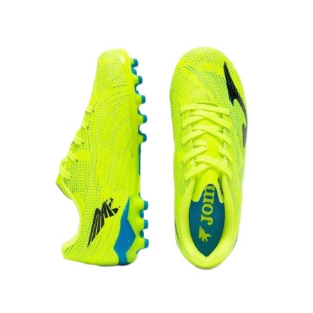 Botas de fútbol evolution jr 2611 verde fluor