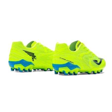 Botas de fútbol evolution jr 2611 verde fluor