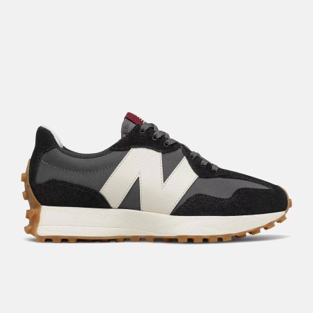 New Balance WS327KC Black Mujer | Zapatillas Retro Running Negras