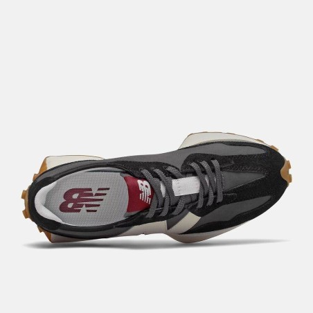 New Balance WS327KC Black Mujer | Zapatillas Retro Running Negras