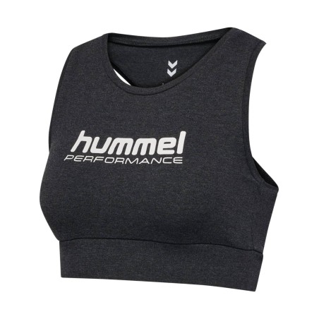 Top Deportivo Hummel Mujer Light Support Black Melange | Sujetador Deportivo
