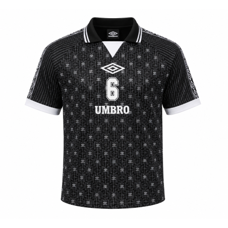 Camiseta Umbro Retro Negra Hombre | Fútbol Vintage